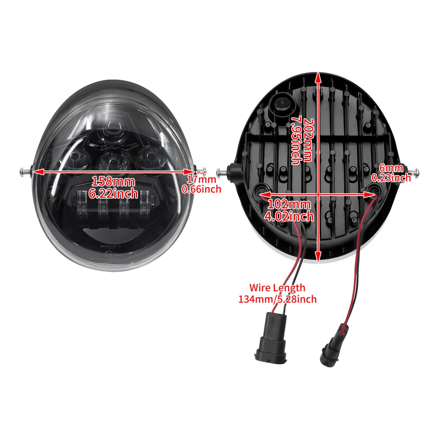 Headlight Assembly Head Lamp Protector LED Fit For Harley V-Rod | HCmotorku