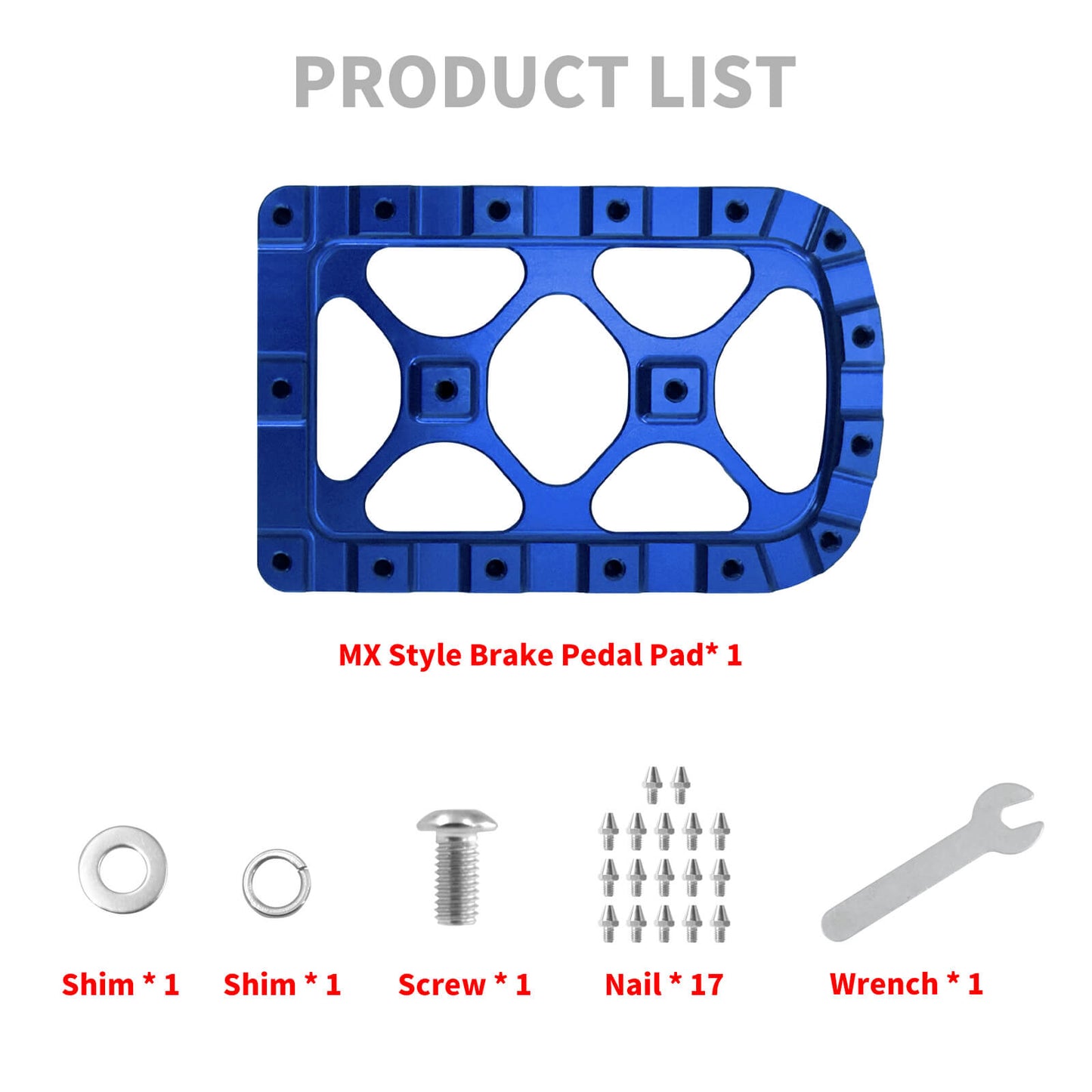 MX Style Foot Brake Lever Pedal Pad Fit For Harley 1986-2017 Softail FL Touring | HCmotorku