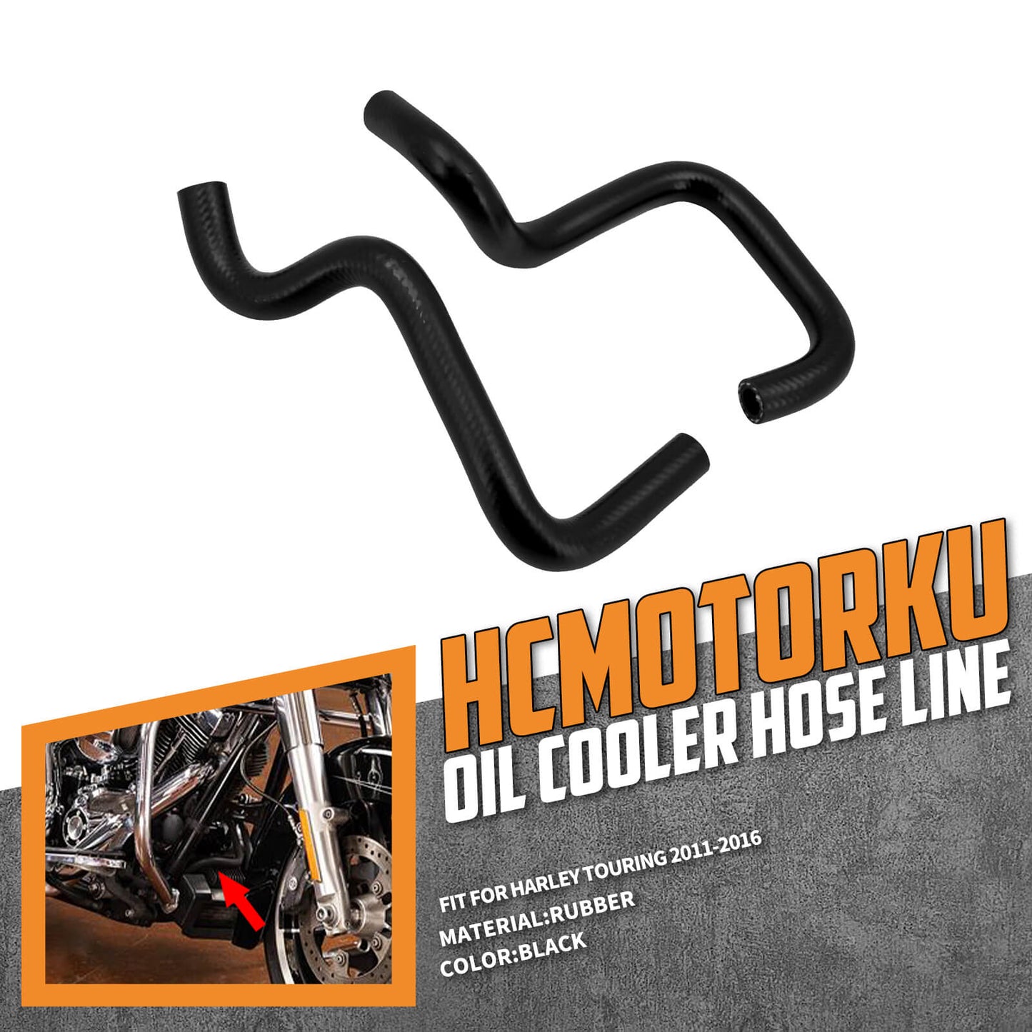 Oil Cooler Hose Tube Pipes Fit Harley Touring 2011-2016 | HCmotorku