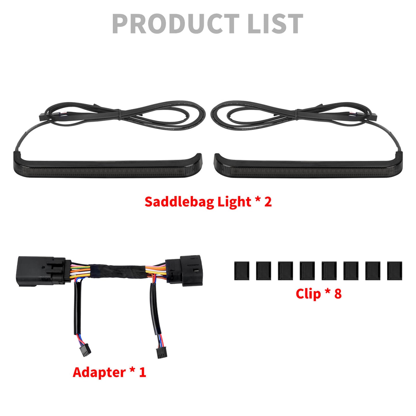 LED Flowing Brake Turn Signal Saddlebag Light For Harley Touring CVO Street Glide Road Glide ST 2023-UP | HCmotorku