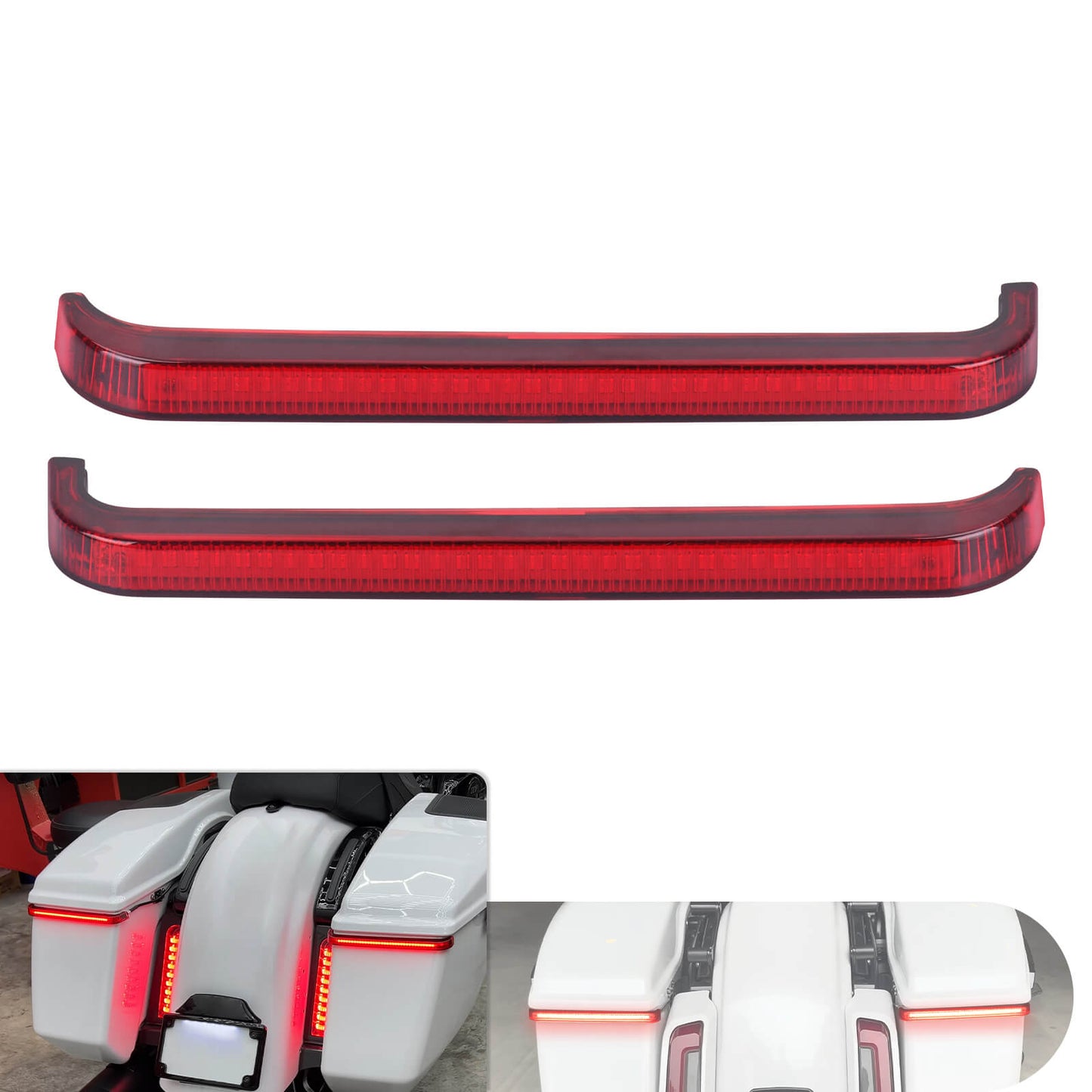 LED Flowing Brake Turn Signal Saddlebag Light For Harley Touring CVO Street Glide Road Glide ST 2023-UP | HCmotorku