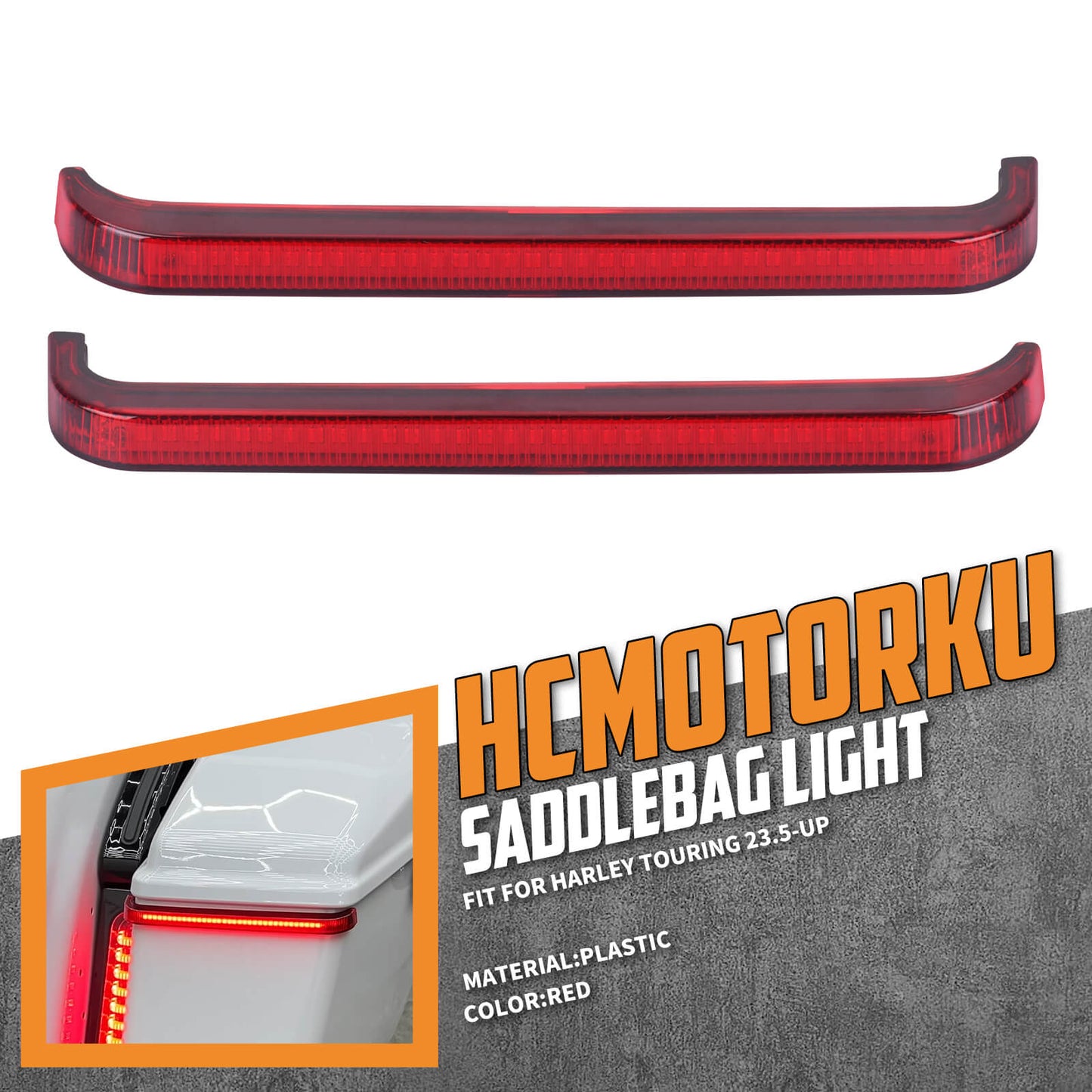LED Flowing Brake Turn Signal Saddlebag Light For Harley Touring CVO Street Glide Road Glide ST 2023-UP | HCmotorku
