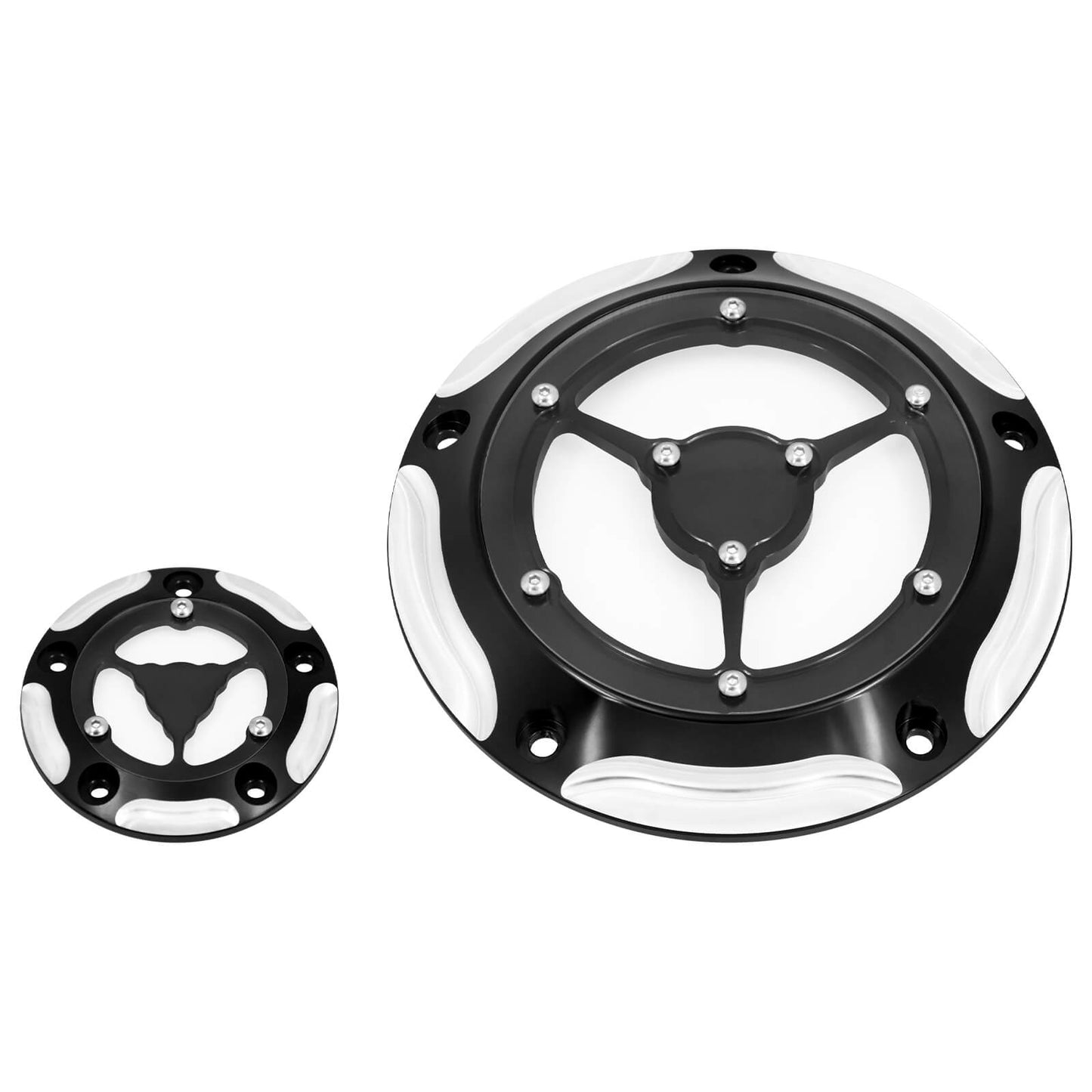 5-Hole Clear See-Through Derby & Timing Cover For Harley Softail 1999-2018 Touring 1999-2015 | HCmotorku