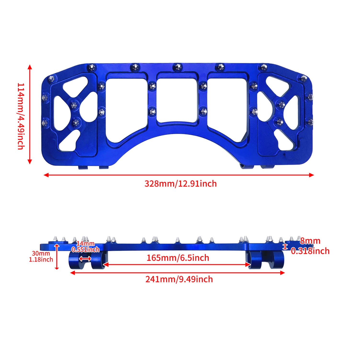 CNC Wide Offroad Rider Floorboards For Harley Touring 1986-2025 Softail | HCmotorku