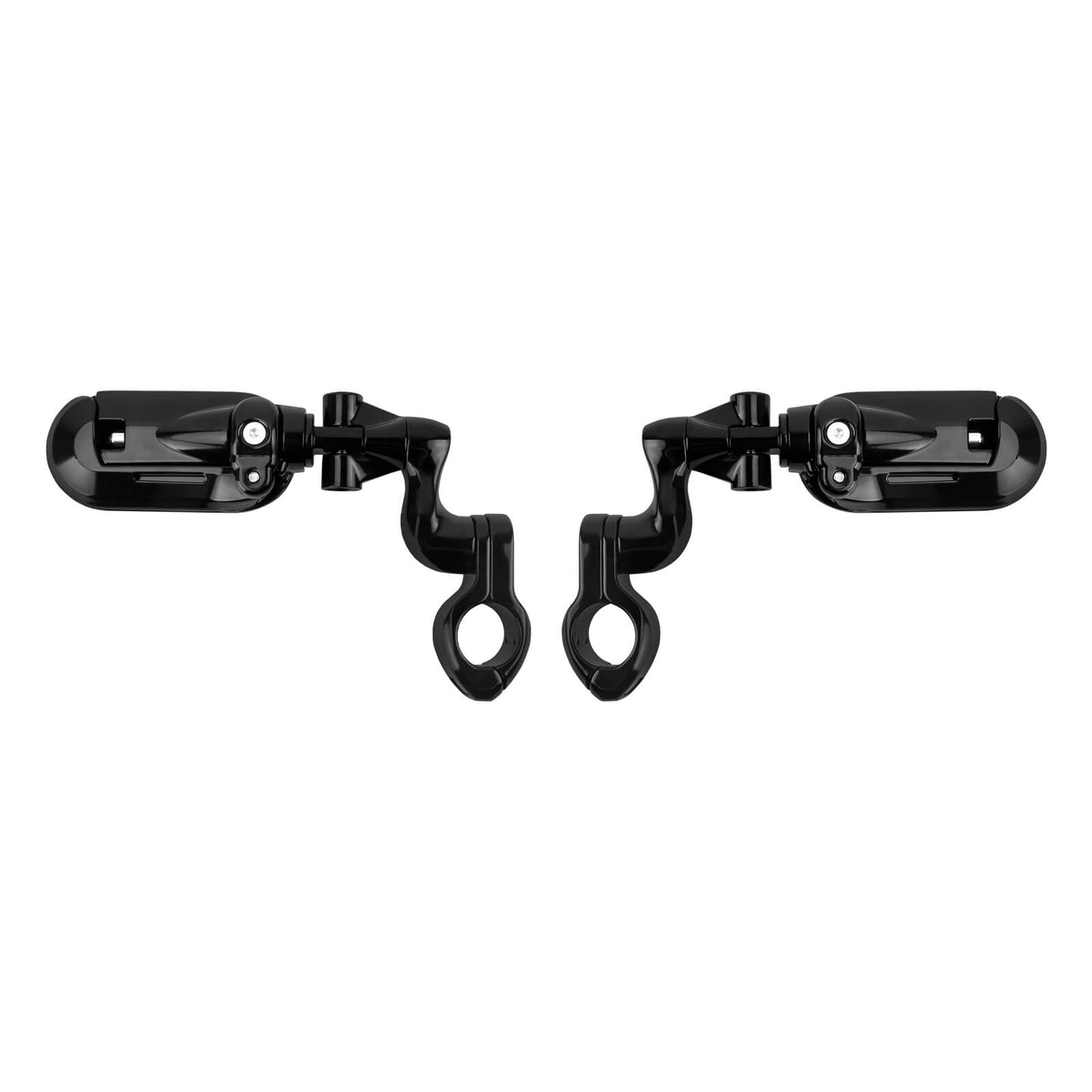 Highway Pegs with Flip-out Heel Rests for 1.25" Engine Guard For Harley | HCmotorku