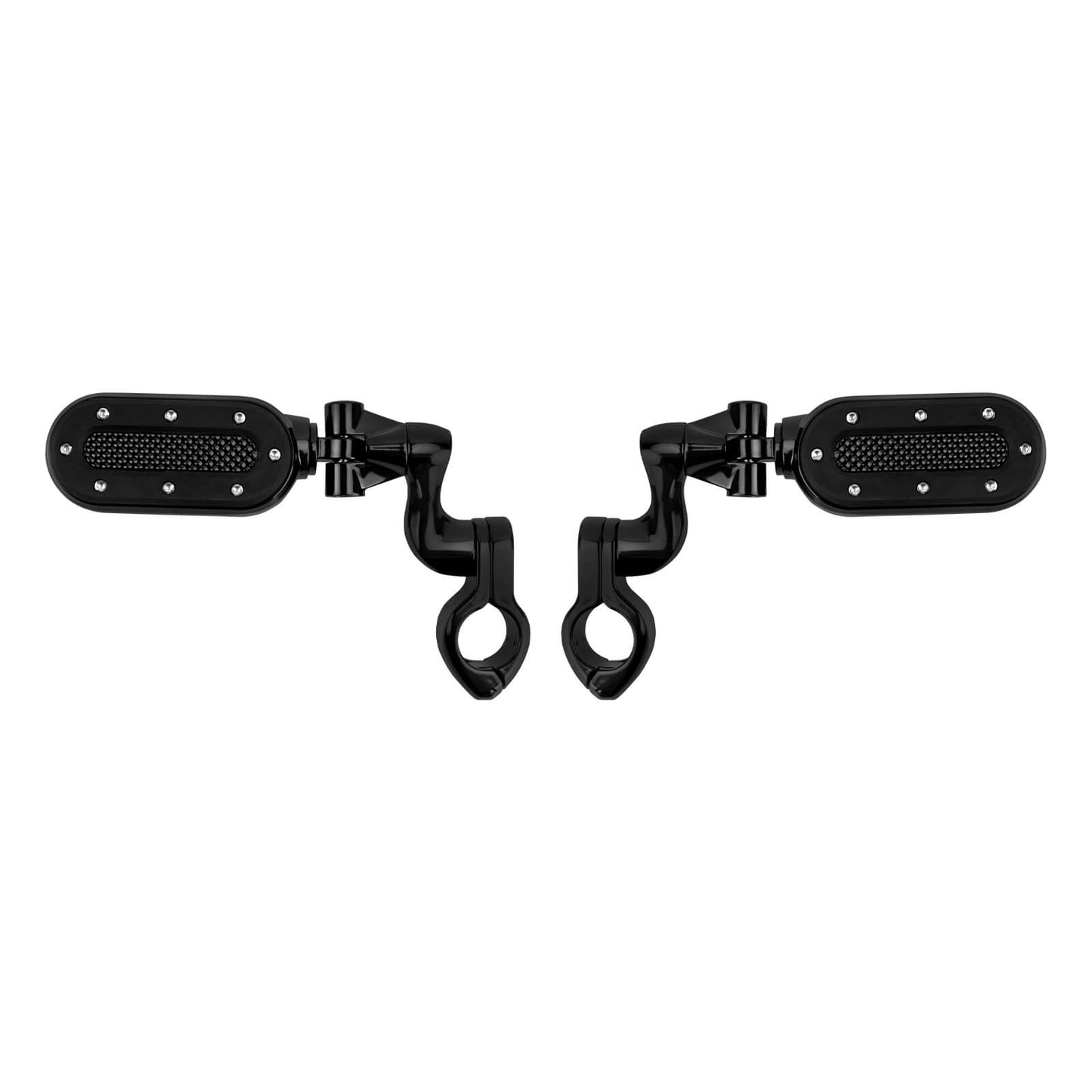 Highway Pegs with Flip-out Heel Rests for 1.25" Engine Guard For Harley | HCmotorku