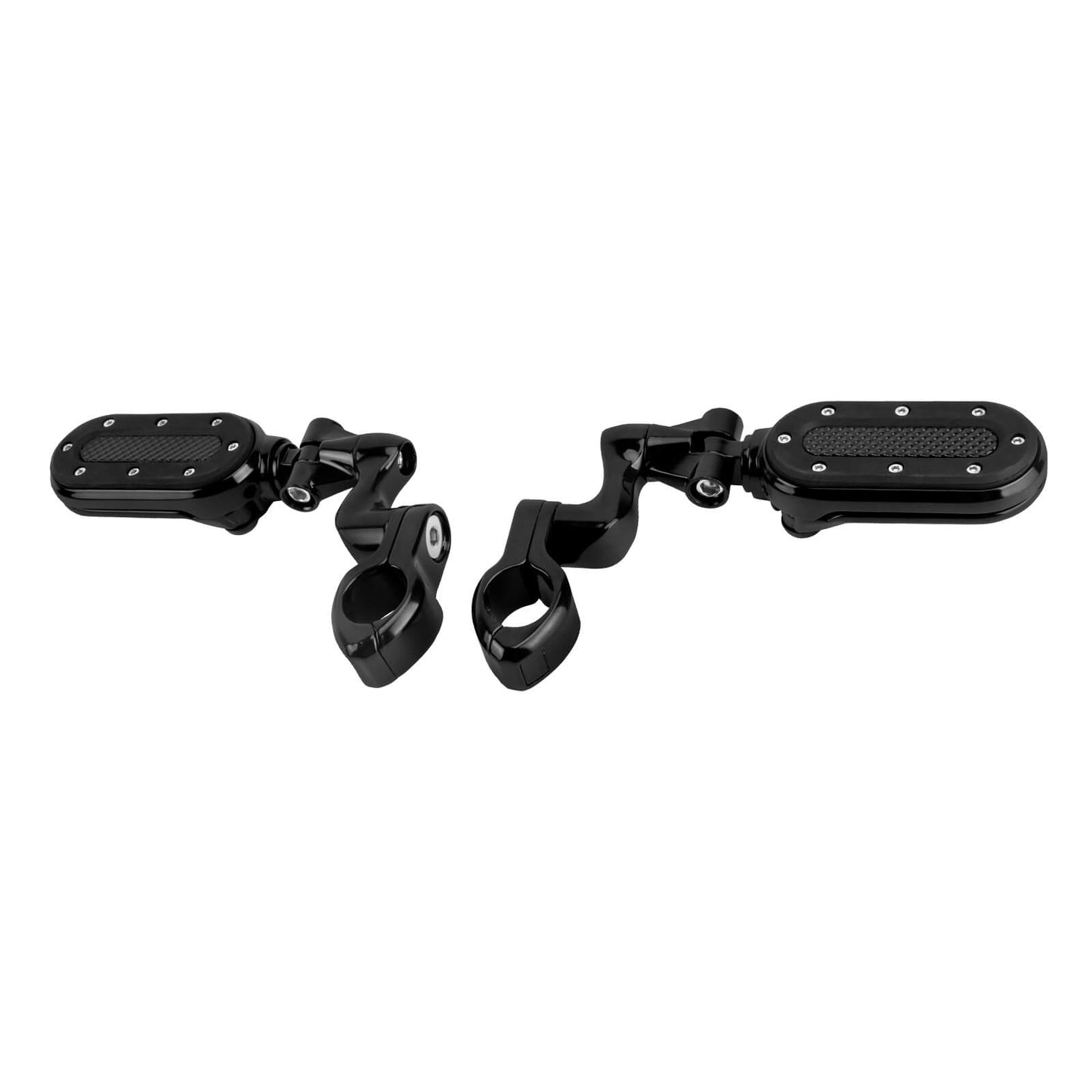 Highway Pegs with Flip-out Heel Rests for 1.25" Engine Guard For Harley | HCmotorku