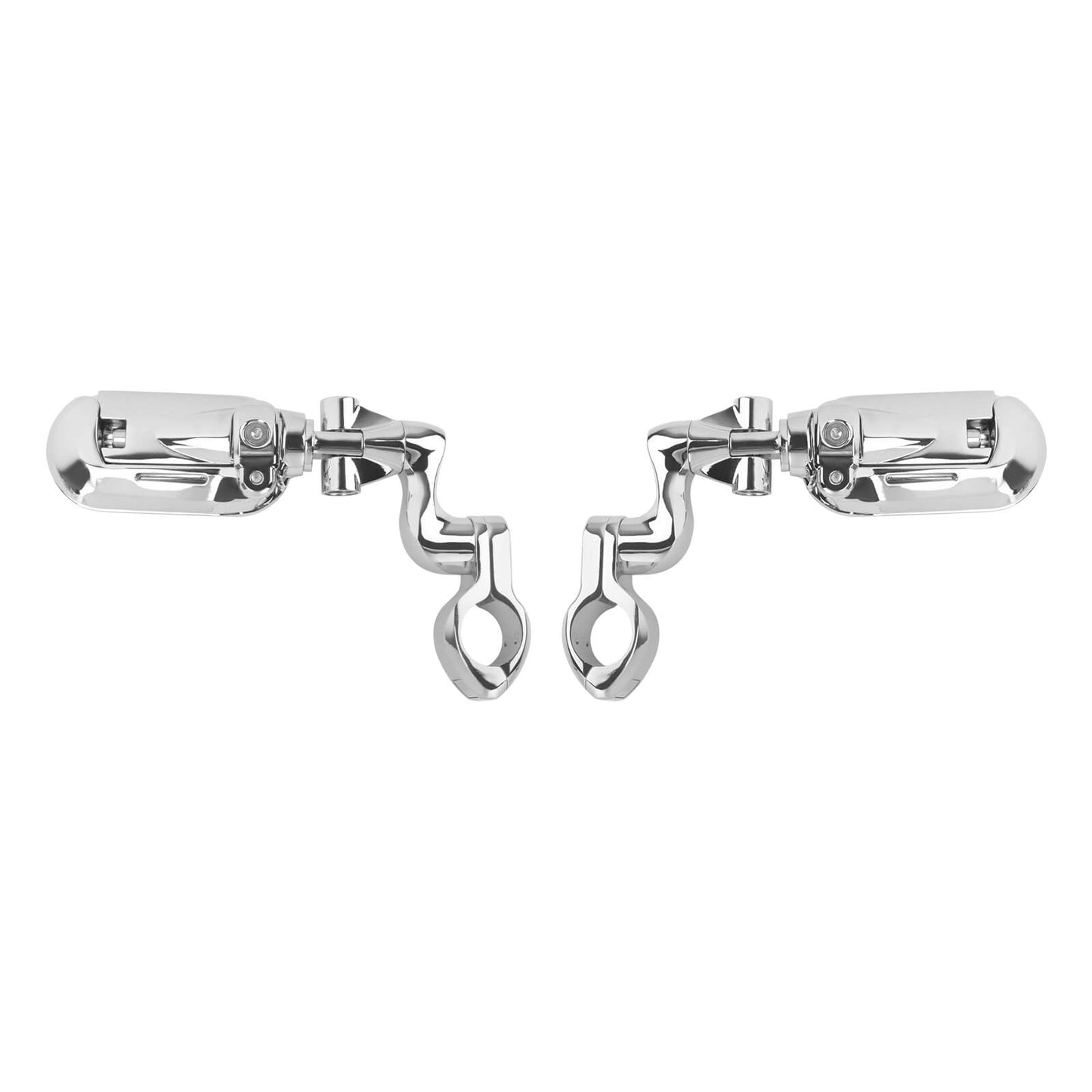 Highway Pegs with Flip-out Heel Rests for 1.25" Engine Guard For Harley | HCmotorku