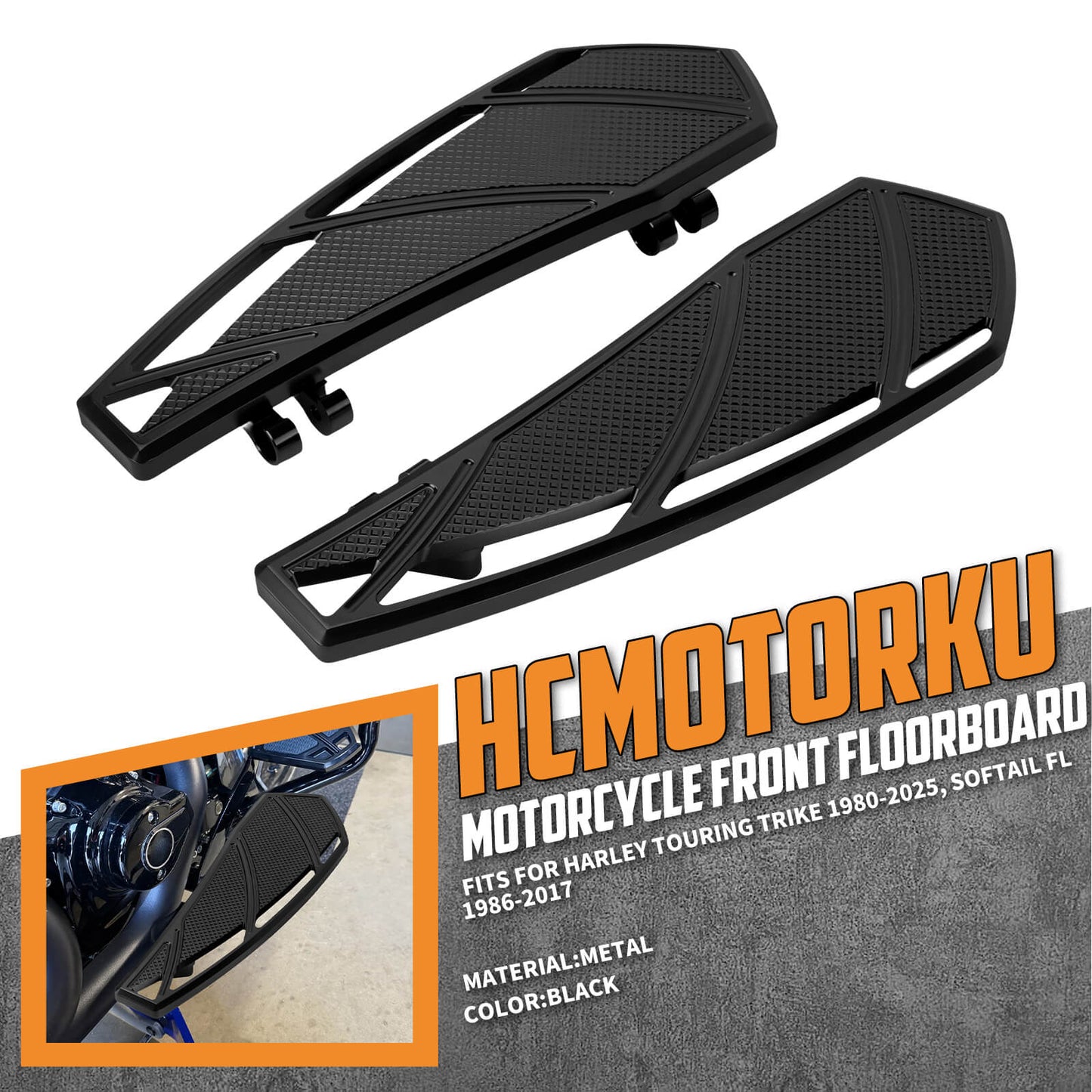 Phantom Rider Floorboards Footboards for Harley Touring 1986-2025 | HCmotorku