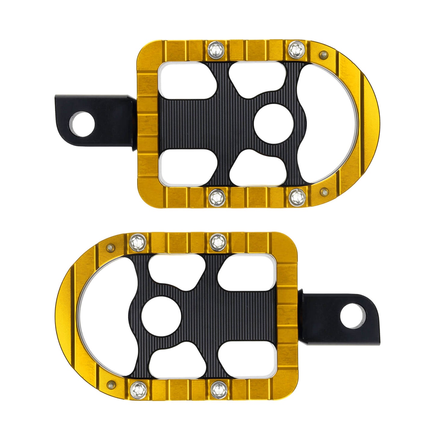 Footboards Footpegs Yellow For Harley Touring Street Glide Road Glide | HCmotorku