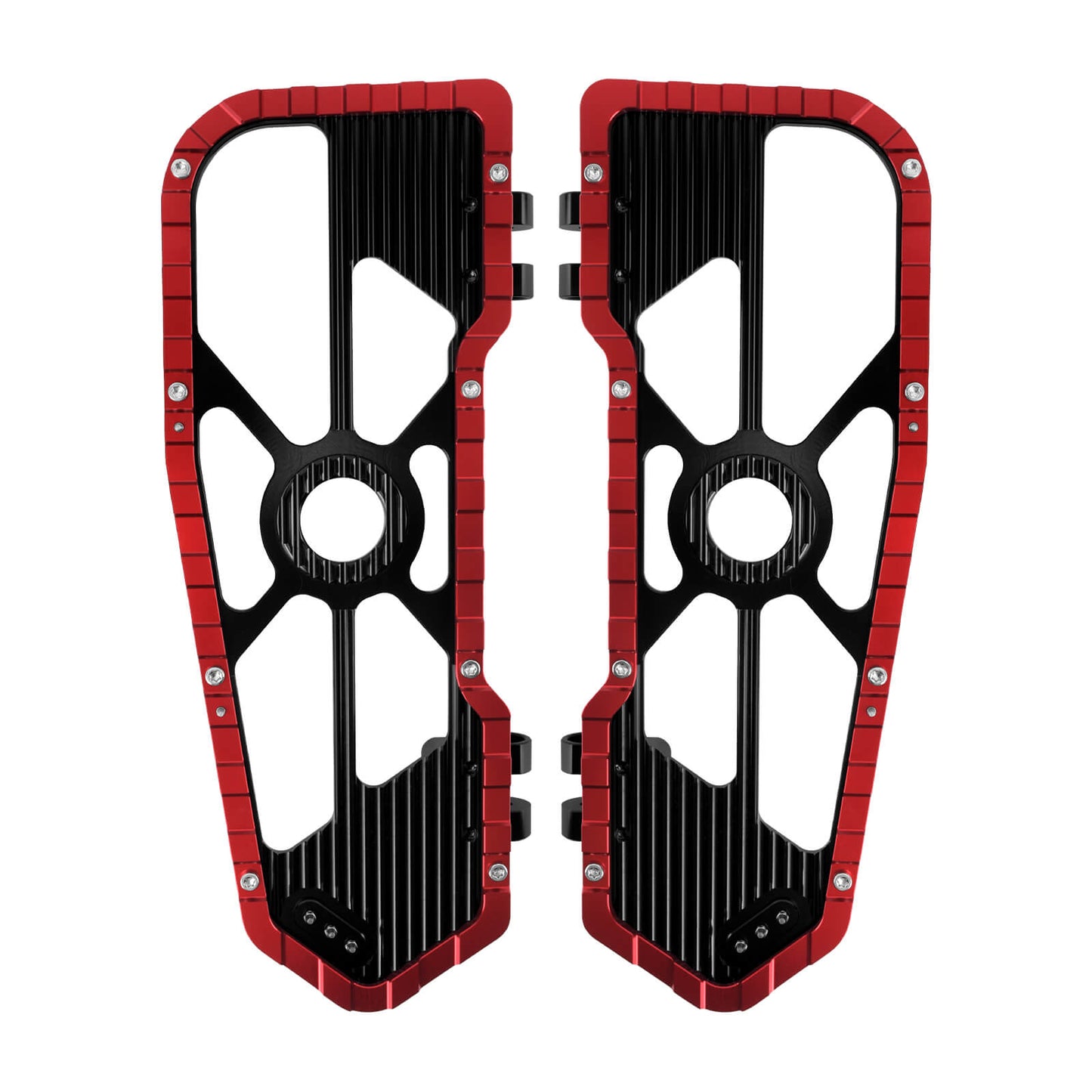Driver Footboards Floorboards Red For Harley Touring Street Glide Road Glide 1986-2025 | HCmotorku