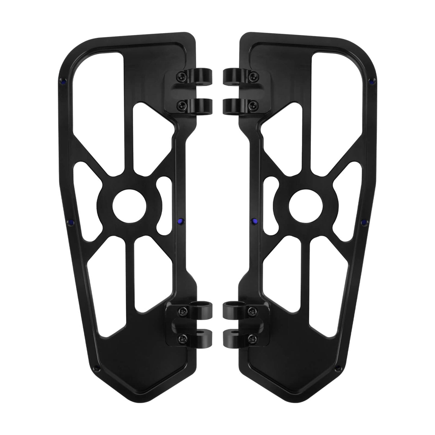 Driver Footboards Floorboards Blue For Harley Touring Street Glide Road Glide | HCmotorku