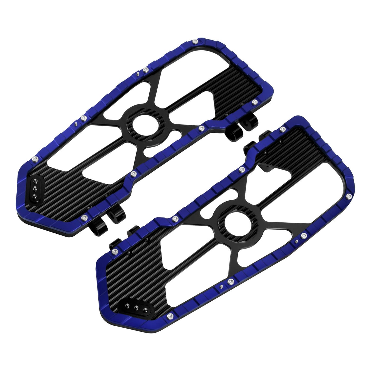 Driver Footboards Floorboards Blue For Harley Touring Street Glide Road Glide | HCmotorku