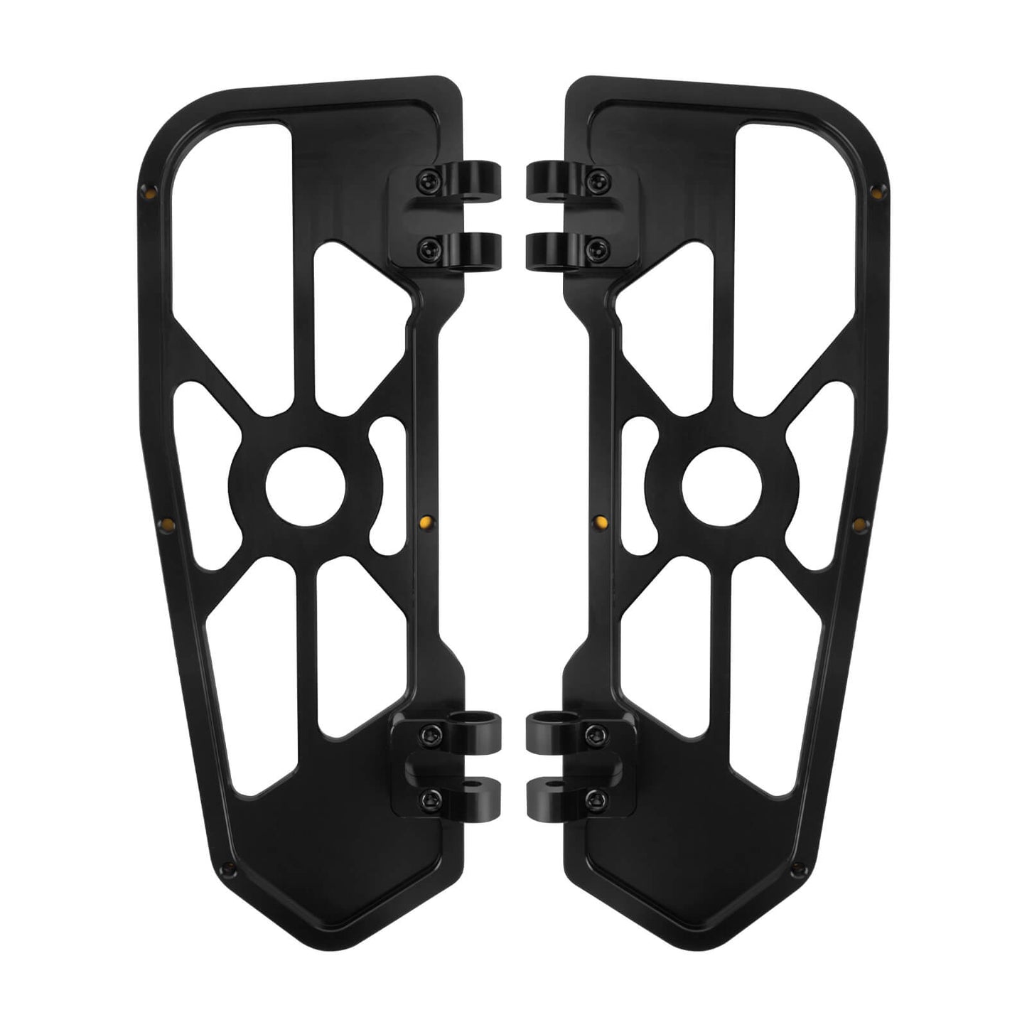 Driver Footboards Floorboards Yellow For Harley Touring Street Glide Road Glide | HCmotorku