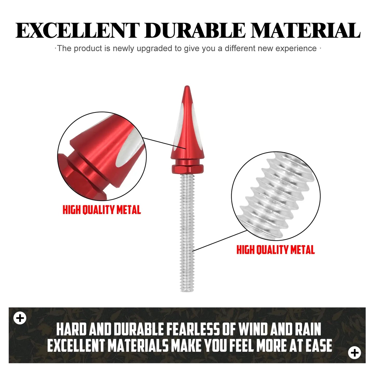 Impaler Spike Windshield Bolts Windscreen Trim Screws For Harley Electra Street Glide 2014-2023 | HCmotorku