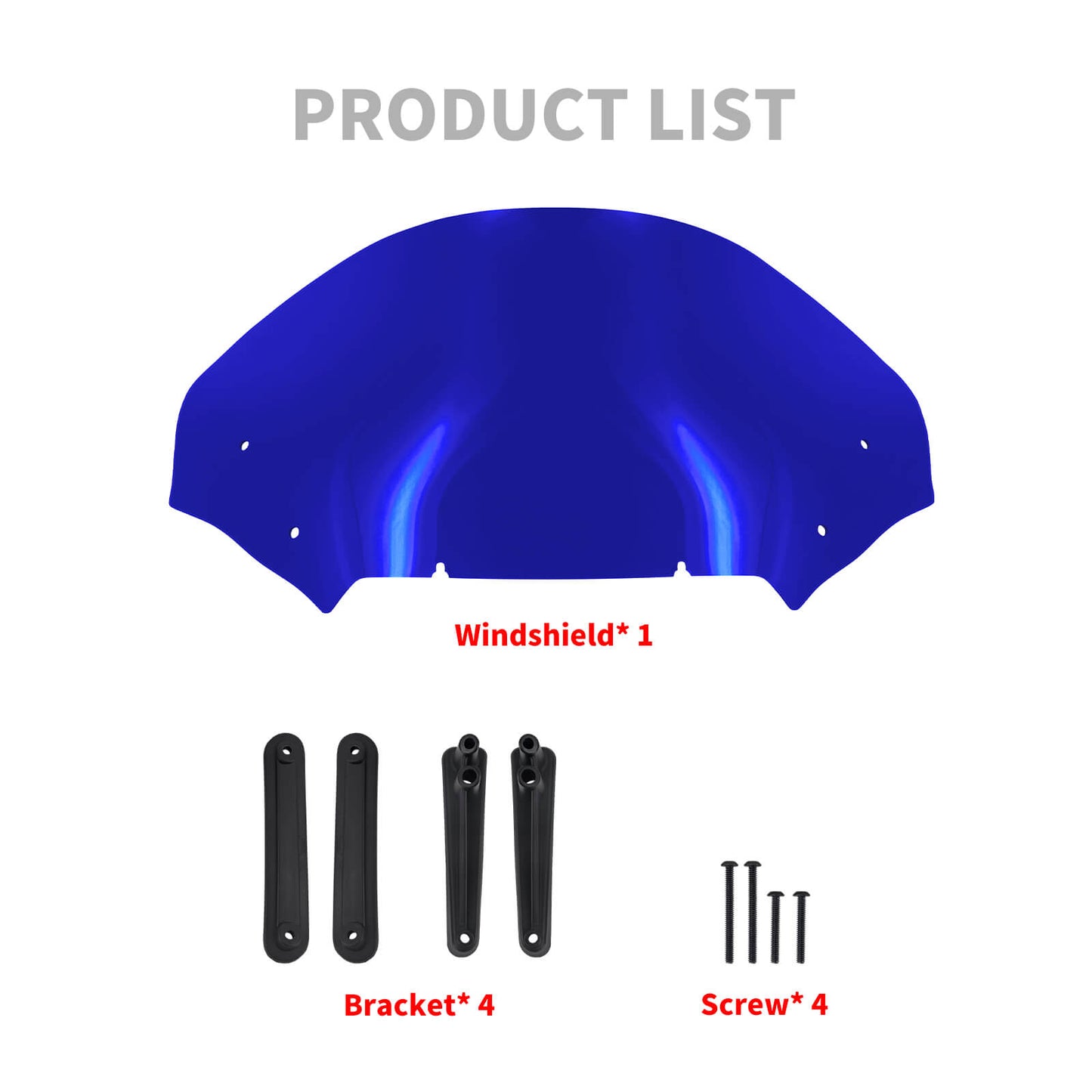 Upper Fairing Windshield Blue For Harley Touring Road Glide 2023.5-2025 | HCmotorku