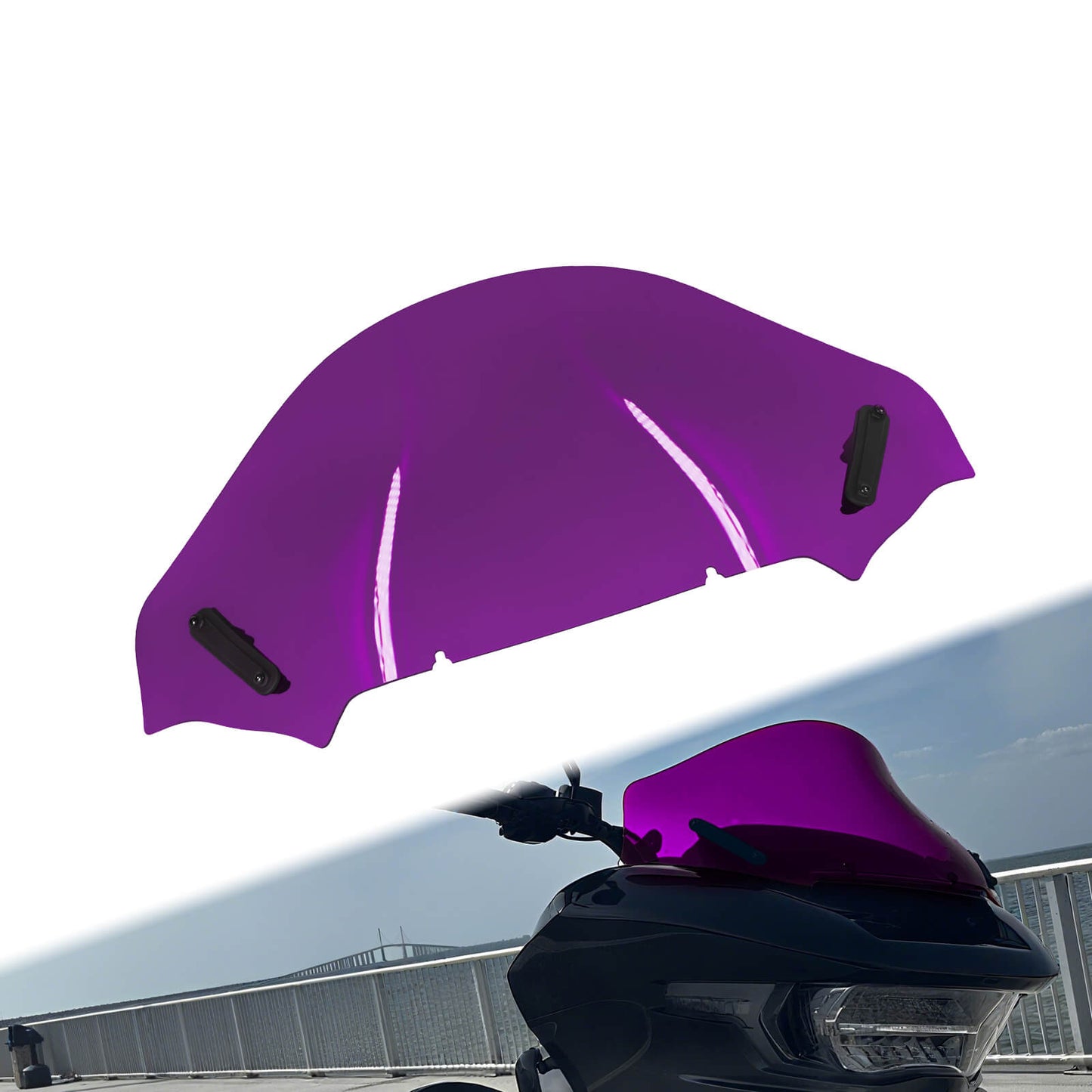 Upper Fairing Windshield Purple For Harley Touring Road Glide 2023.5-2025 | HCmotorku