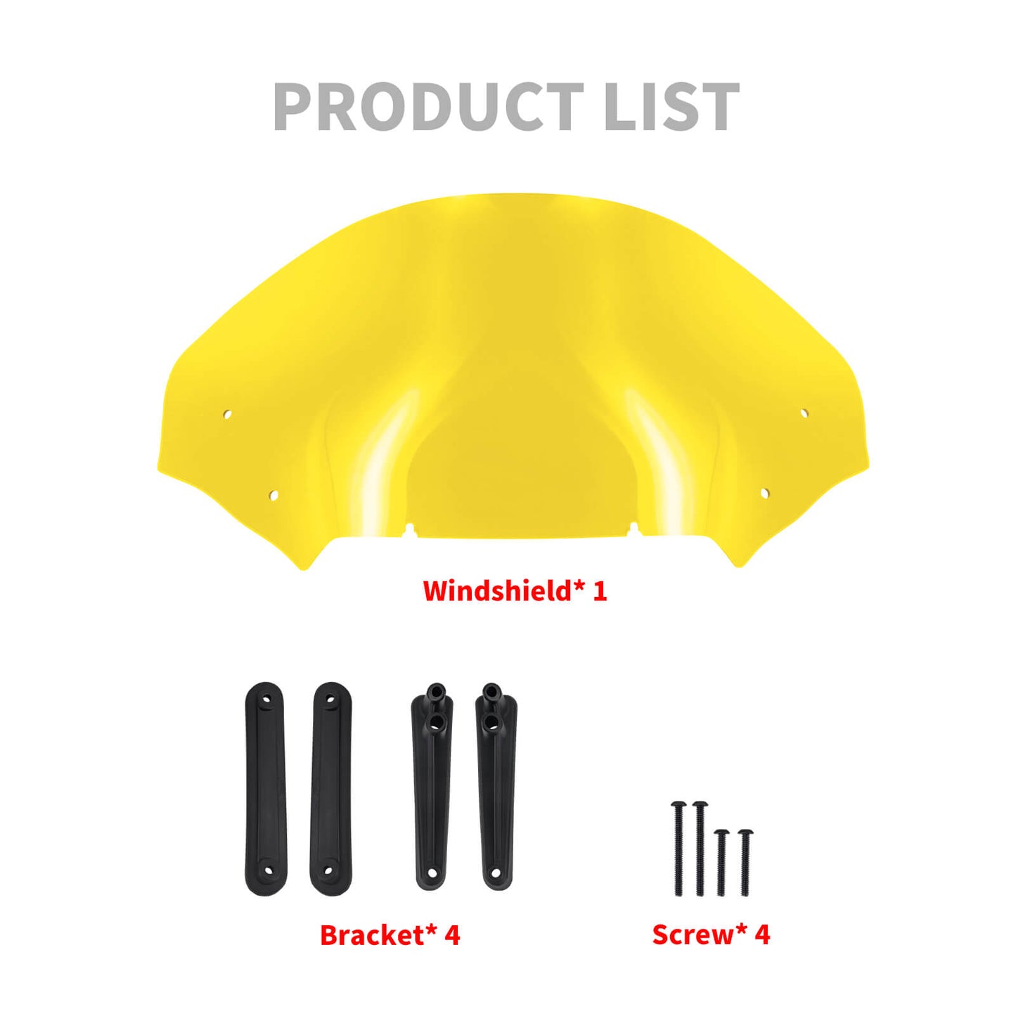 Upper Fairing Windshield Yellow For Harley Touring Road Glide 2023.5-2025 | HCmotorku