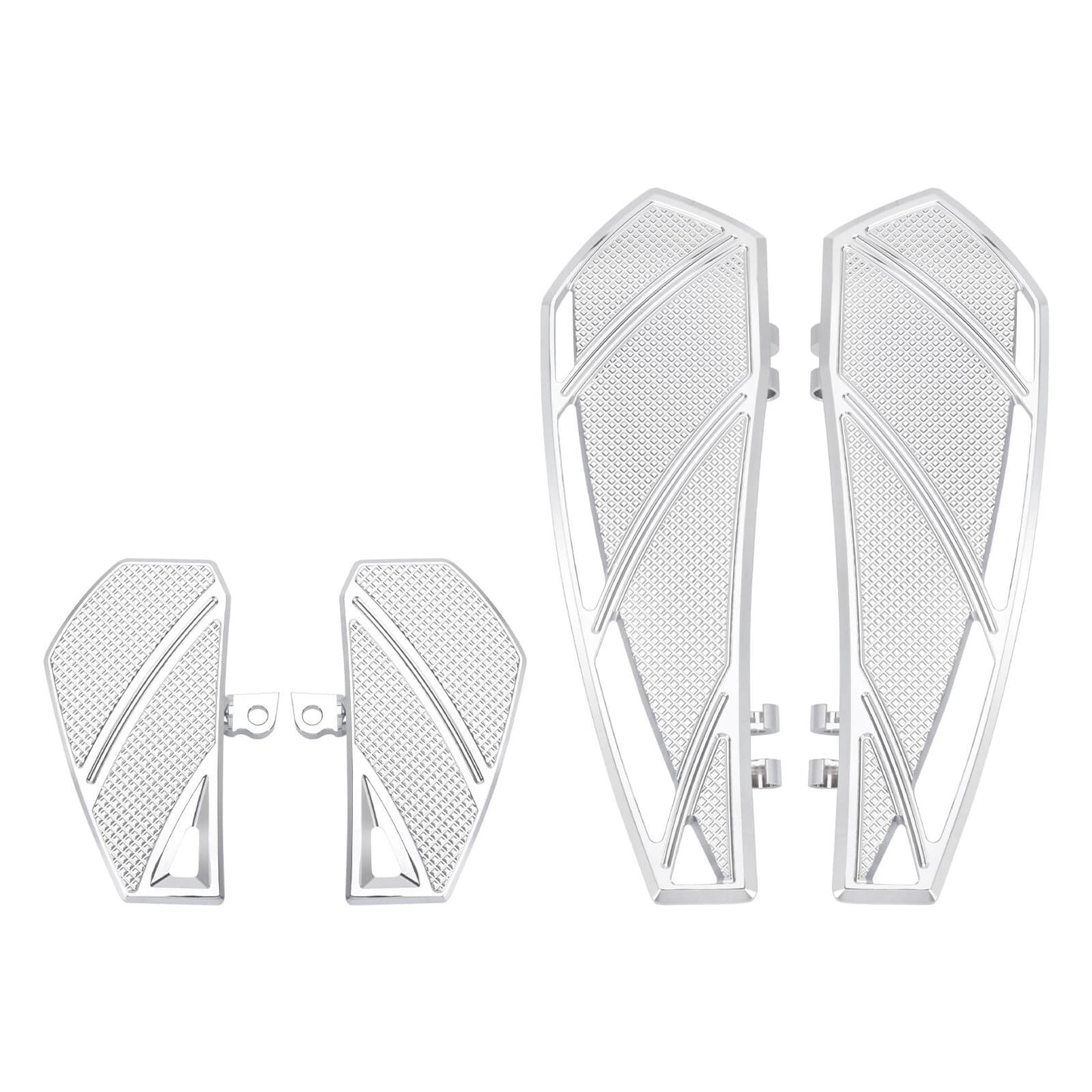 Phantom Rider Floorboards Passenger Footboards Kit Chrome For Harley Touring 1984-2025 | HCmotorku