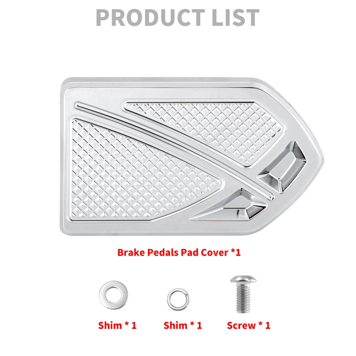 ZHPE0042_HCmotorku_Chrome Phantom Footpegs FloorBoards Brake Pedal Kit for Harley Touring Dyna Product List