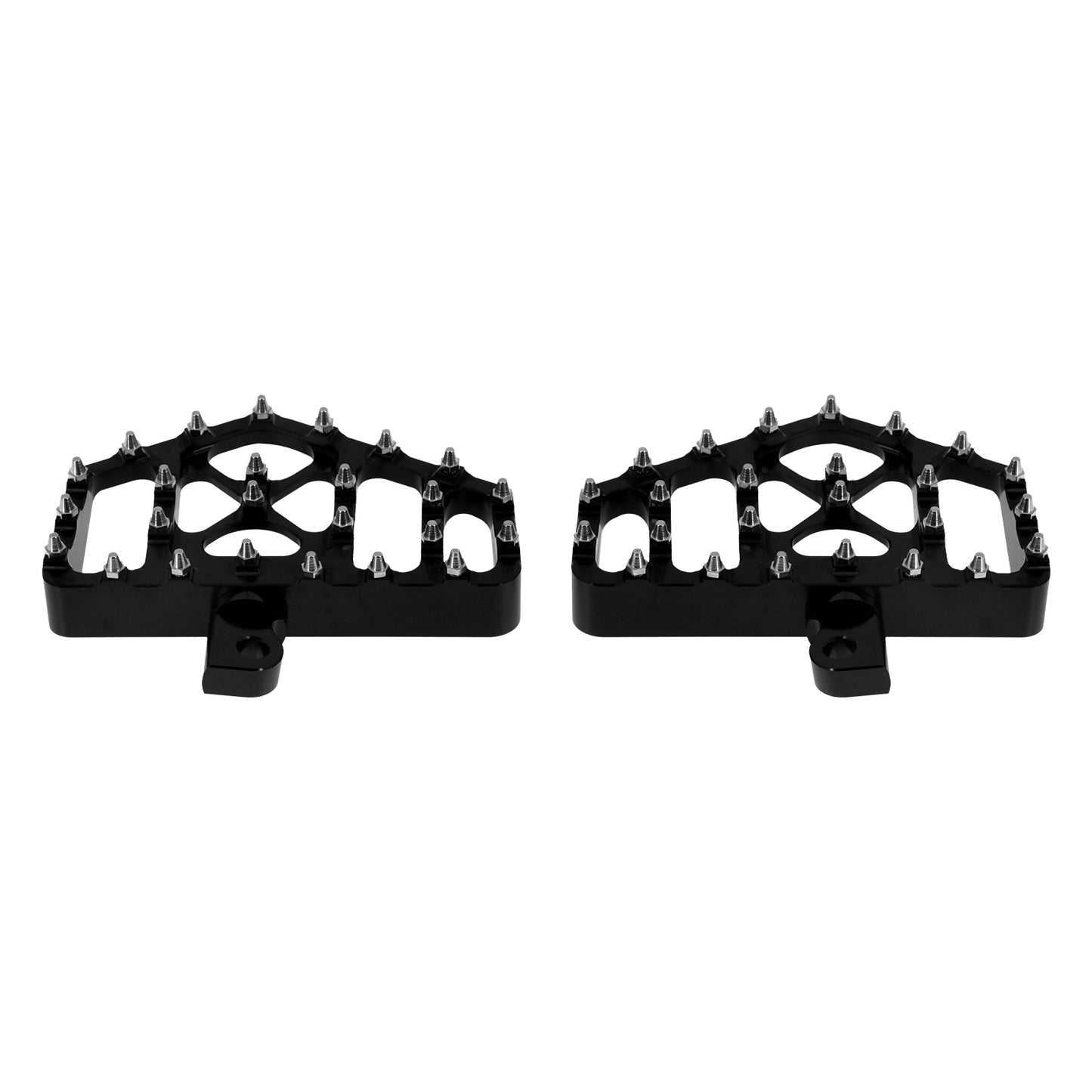 MX Style Wide Rear Foot Pegs Floorboards Black For Harley Touring | HCmotorku