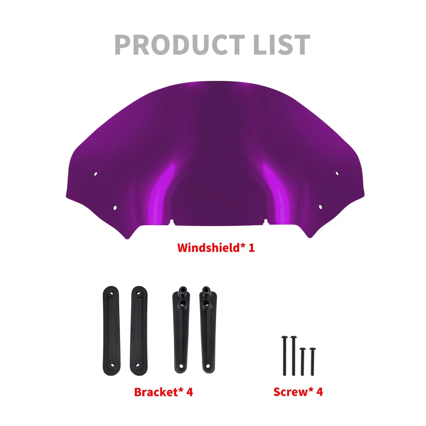 Upper Fairing Windshield Purple For Harley Touring Road Glide 2023.5-2025 | HCmotorku
