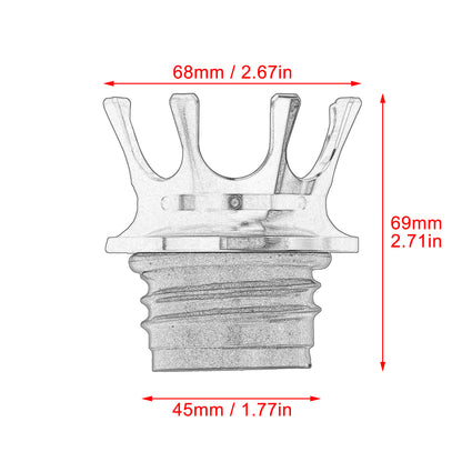 King Crown Gas Cap Fuel Tank Cover Right-hand Thread Fit For Harley Dyna Softail | HCmotorku