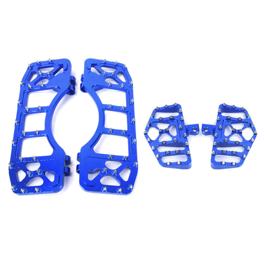 Passenger Floorboards Foot Pegs Blue For Harley Softail Touring 1986-2025 | HCmotorku