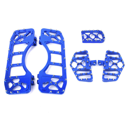 Mx Style Floorboards Brake Pedal Cover Kit Blue Fit For Harley Touring Softail | HCmotorku