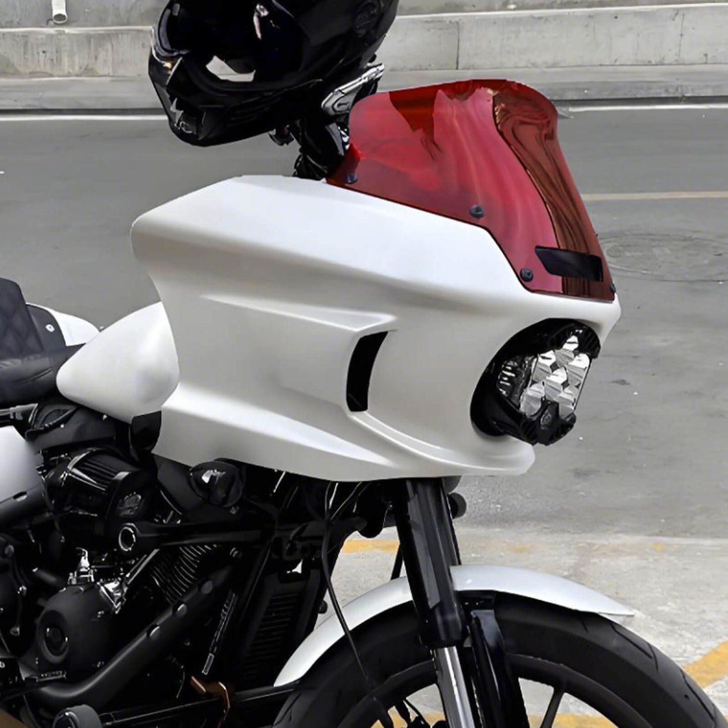 8.5" Performance Windshield Red for Harley Low Rider ST 2022-2025 | HCmotorku