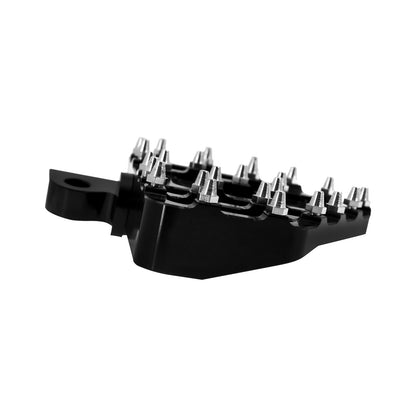 Wide Fat Rear Pedals Foot Pegs MX Style Floorboards Black Fit For Harley Touring | HCmotorku