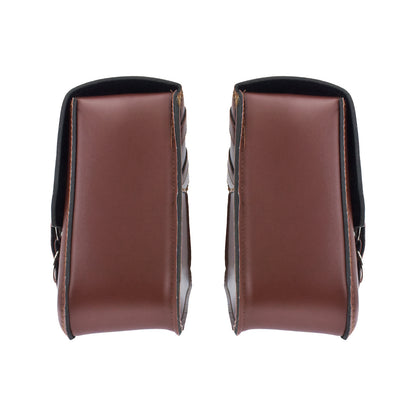 PU Leather Saddlebag Luggage Bag Swingarm Bag Tool Bags Fit For Harley Sportster | HCmotorku