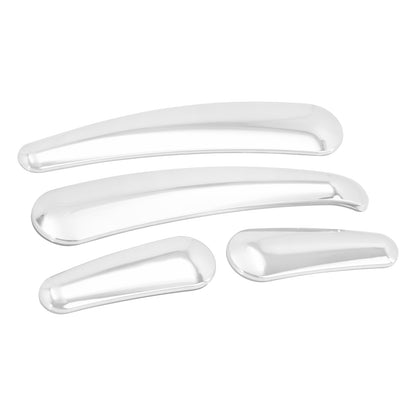 4x Chrome Curved Swingarm Frame Inserts Set Fit For Harley Softail FL FLS 2008-2017 | HCmotorku