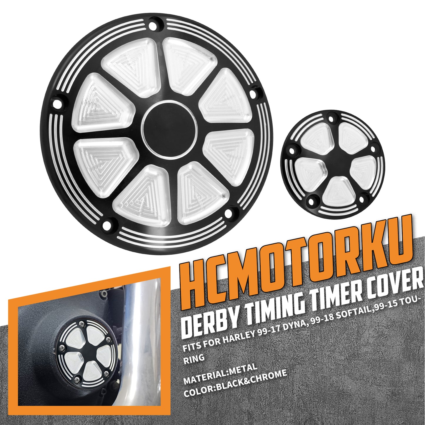 Derby Timer Clutch Timing Cover For Harley Touring Road Street Glid Dyna Softail | HCmotorku