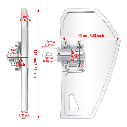 Phantom Floorboards Footboards Chrome For Harley Touring 1984-2025 | HCmotorku