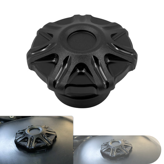 Gas Cap Fuel Oil Tank Matte Black Cover Fit For Harley Sportster Softail V-Rod | HCmotorku