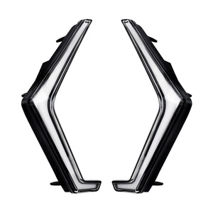 LA025601 HCmotorku High-Visibility LED Fang Lights with Yellow Turn Signals for Polaris RZR Clear