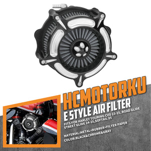 AF000605 HCmotorku High-Flow CNC Air Intake Cleaner Filter System for Harley 2023-2025 Touring CVO & Softail