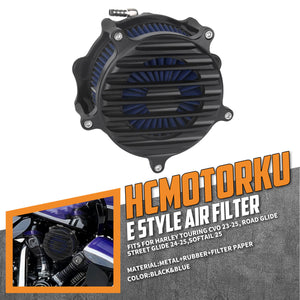 AF003925 HCmotorku Stripe Style CNC Air Cleaner Intake Kit for Harley Touring CVO & Softail 2023-2025 