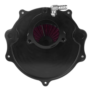AF003927 HCmotorku Stripe Style CNC Air Cleaner Red Intake for Harley Touring CVO & Softail 2023-2025