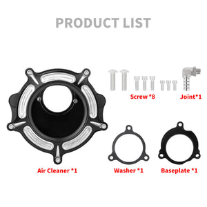 High Flow CNC Aluminum Air Cleaner for Harley Touring Softail 2023-2025 | HCmotorku