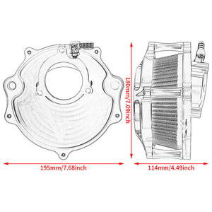 High Flow CNC Aluminum Air Cleaner for Harley Touring Softail 2023-2025 | HCmotorku