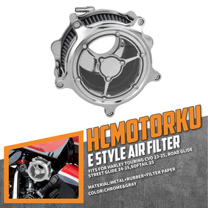 AF004413 hcmotorku See-through Design CNC Air Cleaner Kit for Harley CVO
