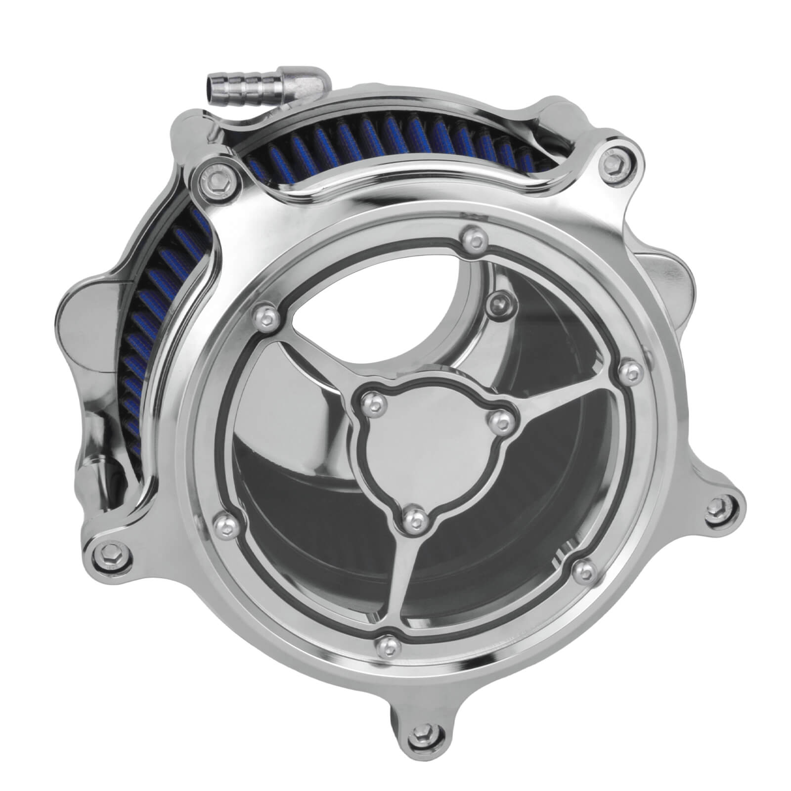 AF004415 hcmotorku CNC Air Cleaner Blue Intake Kit for Harley CVO
