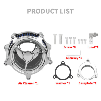 AF004415 hcmotorku CNC Air Cleaner Blue Intake Kit for Harley CVO road glide st - product list