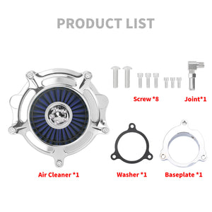 AF005909 mactions Stripe Style CNC Air Cleaner Blue Intake for Harley Touring CVO road glide - product list