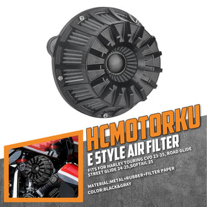AF006509 HCmotorku Black Air Cleaner Grey Intake Filter for Harley 2023-2025 Softail CVO