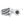 AF008907 HCmotorku Chrome Housing Gray Intake Air Cleaner Filter Kit for Harley Dyna Softail Touring Trike