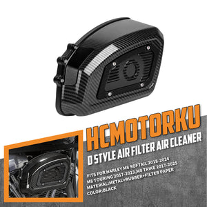Carbon Fiber Appearance Air Cleaner Intake Filter Kit For Harley M8 Models | HCmotorku