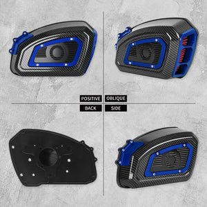 Air Cleaner System Carbon Look & Red Intake Sportster '04-'22 XL - Blue | HCmotorku